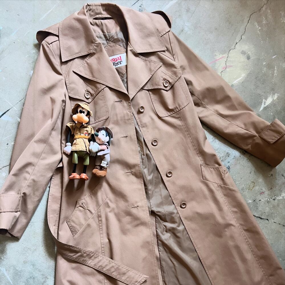 Vintage Trench, 80s 90s, Jackets Coats, Hooded, Fitted RARE